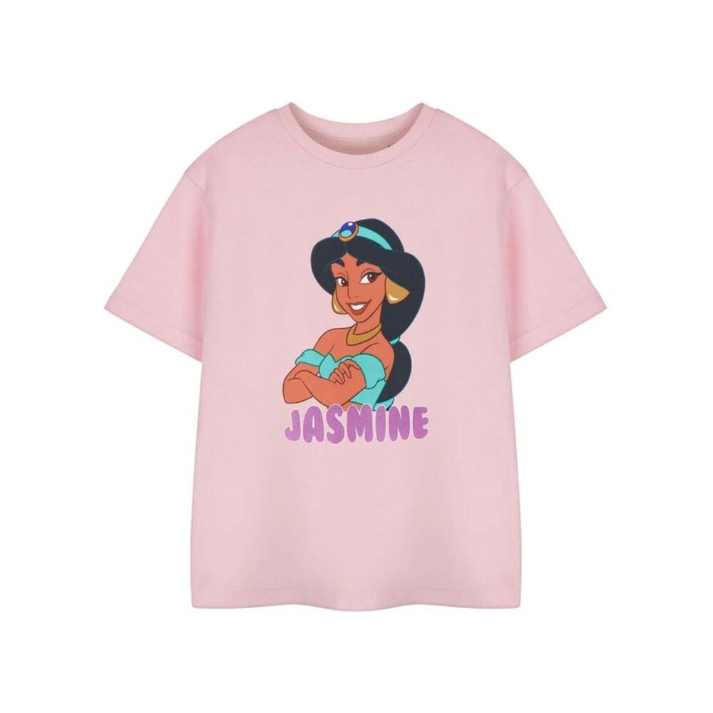 Princess Girls Jasmine Short-Sleeved T-Shirt / Pink
